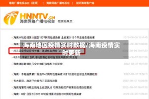 海南地区疫情实时数据/海南疫情实时更新