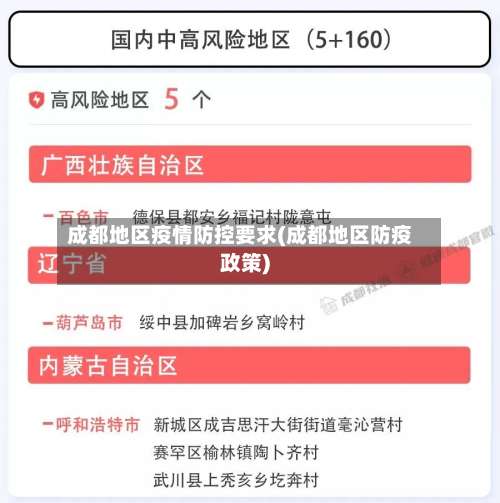 成都地区疫情防控要求(成都地区防疫政策)-第1张图片